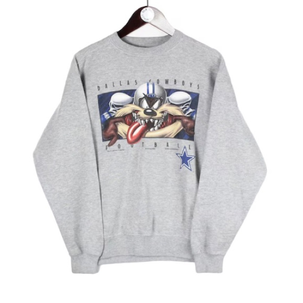 Vintage Dallas Cowboys Taz Sweatshirt NFL American Football USA